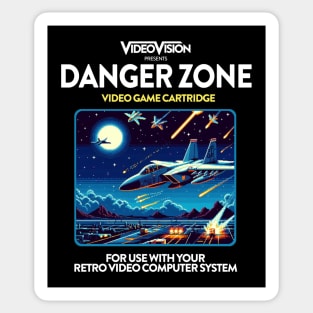 Danger Zone 80s Game Sticker